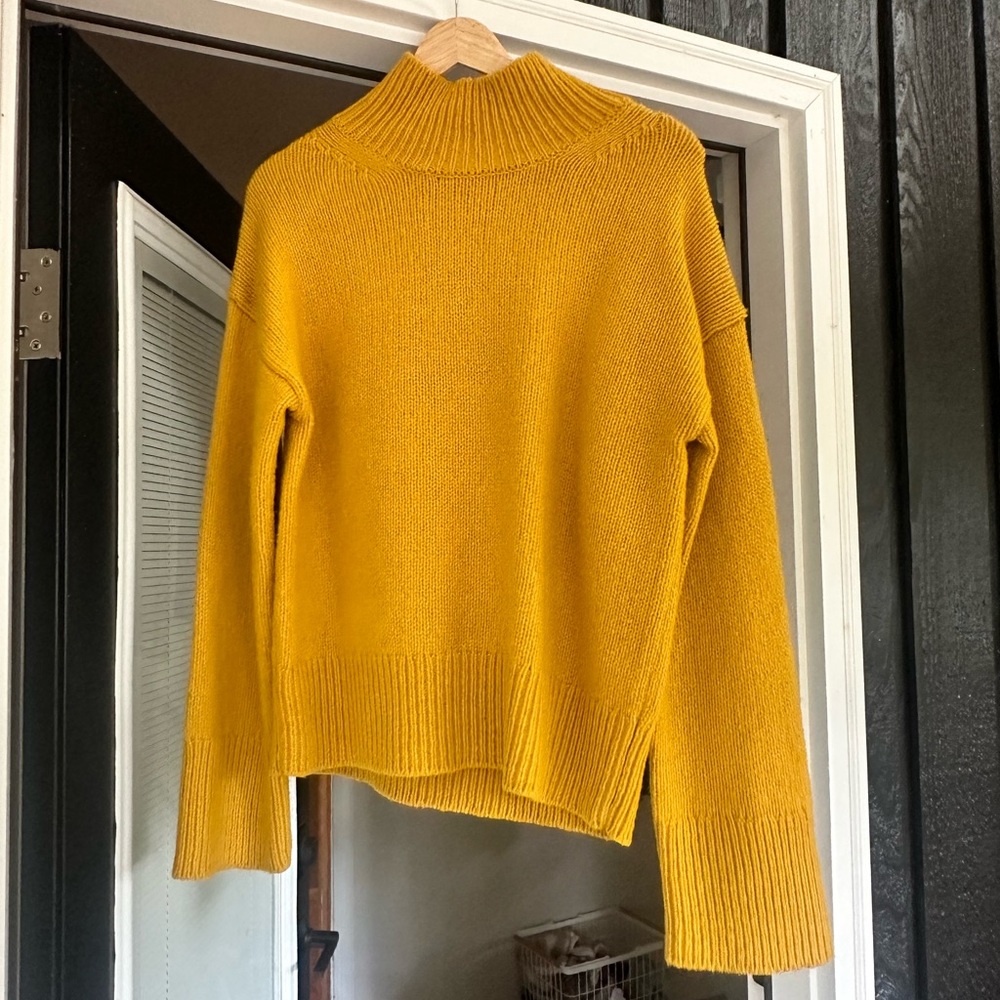 Alex Mill Betty wool turtleneck sweater in mustard